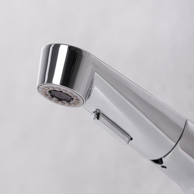 197mm Width Pull Out Bathroom Basin Faucet With Dual Function Spray