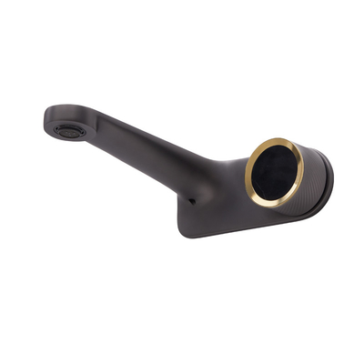 189mm Depth Wall Mounted Bathroom Faucet Waterfall Brass Washroom Basin Tap