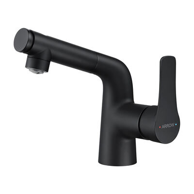 ARROW Copper Basin Faucet Single Hole Metered Faucet with Ceramic Cartridge and Polished Surface