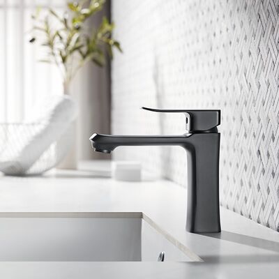 ARROW Modern Design Chrome Bathroom Vanity Faucet with Ceramic Cartridge Single Hole Deck Mounted Basin Mixer Faucet