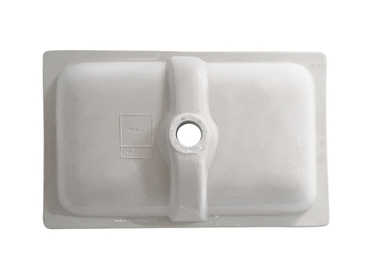 ARROW AP4303 Counter Top Basin Rectangle White Glazed With Overflow