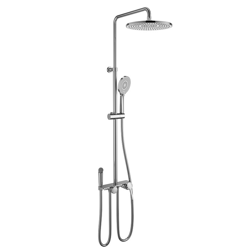 Wall Mounted Hand Shower Mixer Set Bathroom Rain Shower