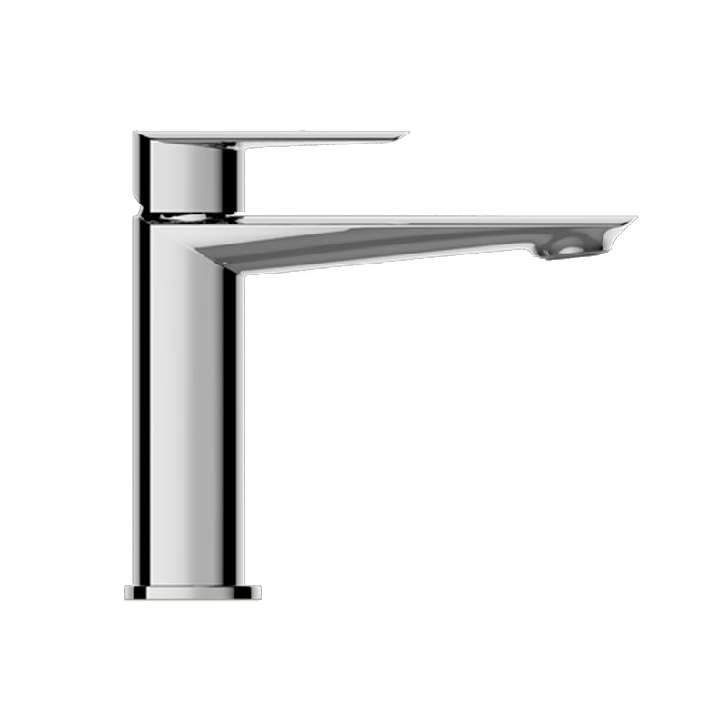 Modern Single Handle Bathroom Basin Mixer 185mm Chrome Color